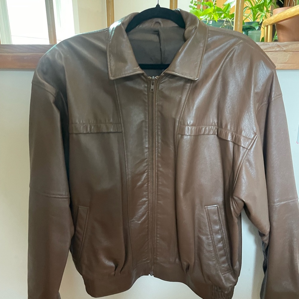 Genuine Brown Leather Jacket